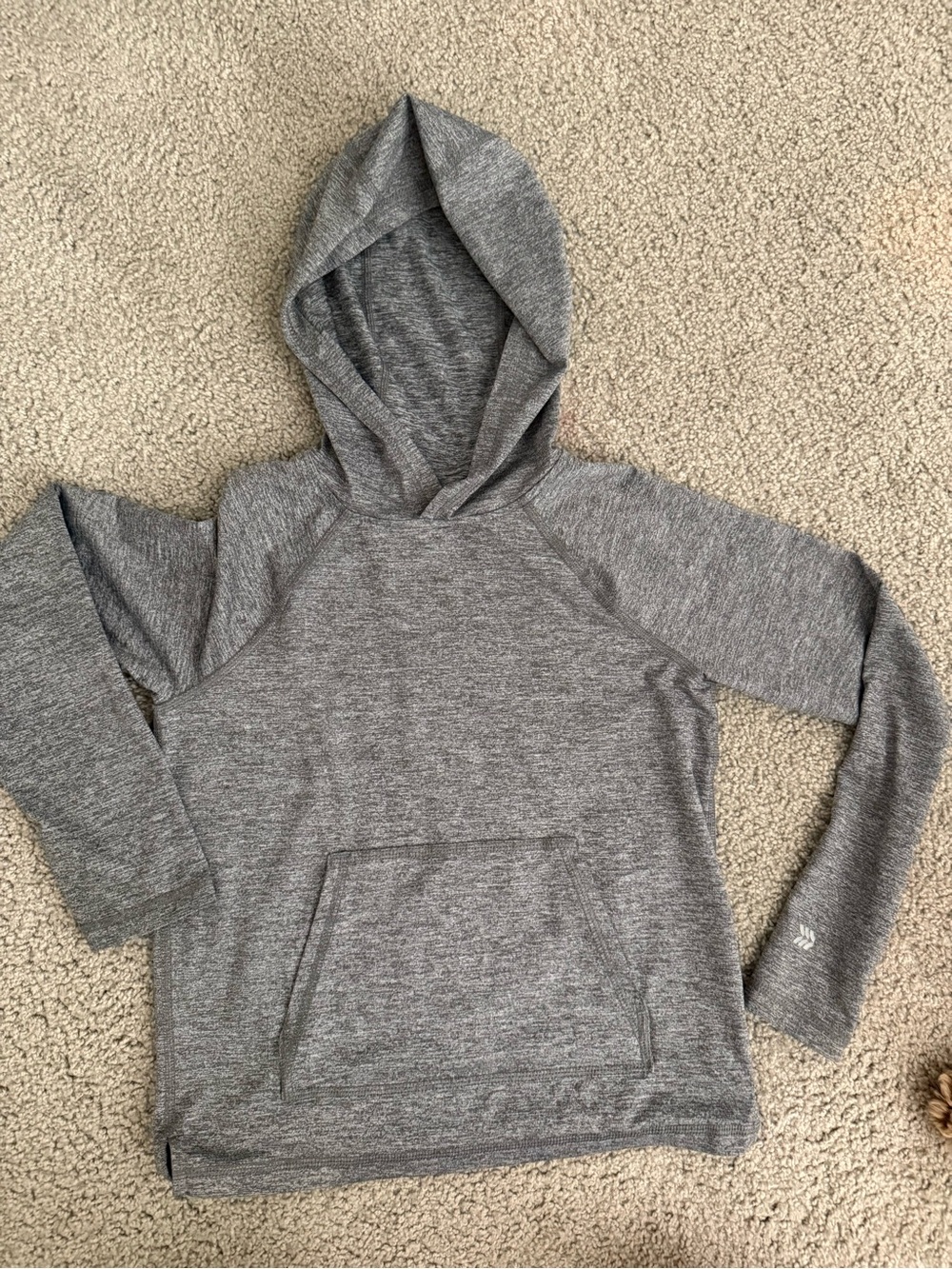 Gray boys Hooded Pullover